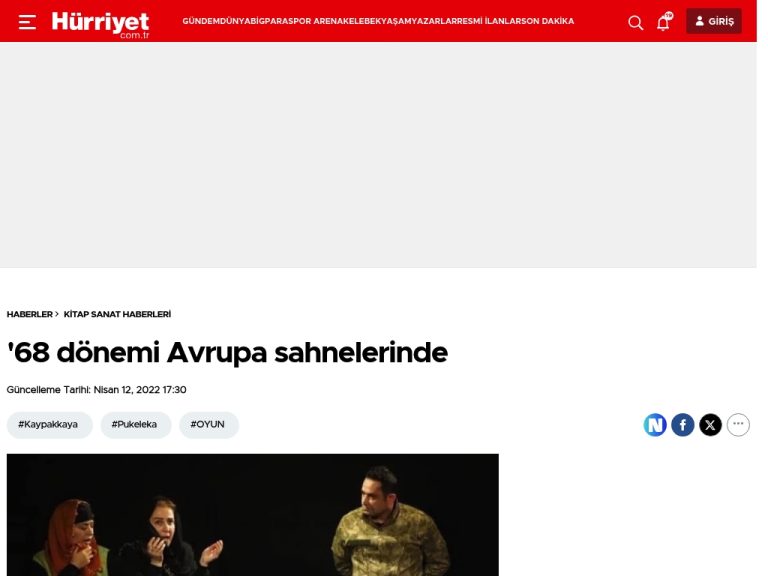 ’68 dönemi Avrupa sahnelerinde – Kitap Sanat Haberleri