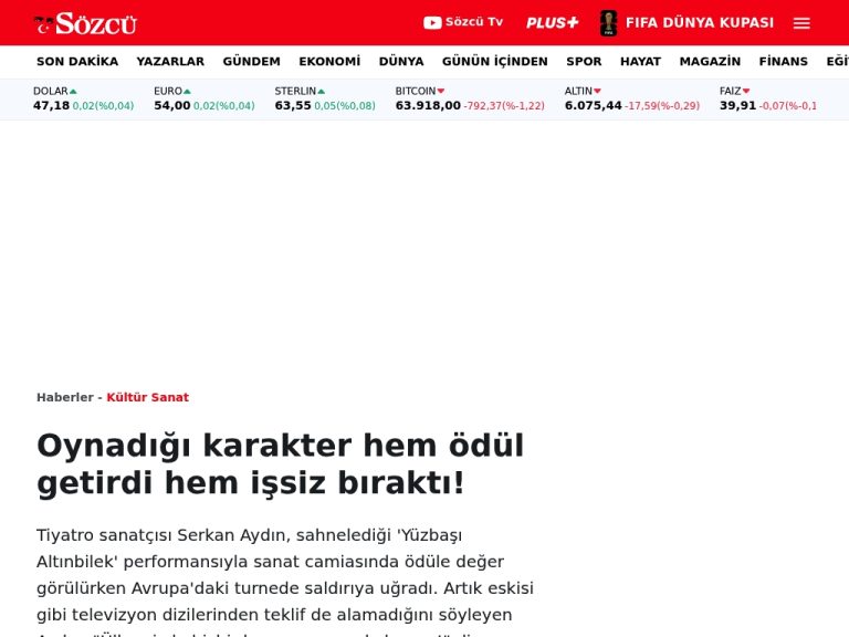 Oynadığı karakter hem ödül getirdi hem işsiz bıraktı! – Sözcü
