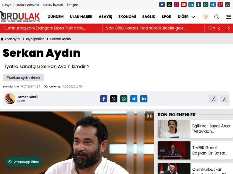 Serkan Aydın – Ordu Ulak